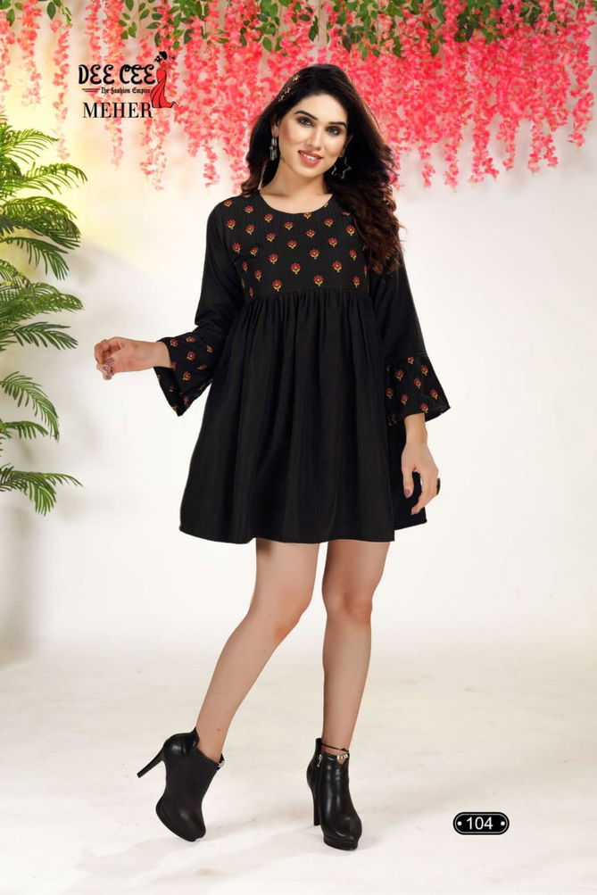 Meher By Deecee Fancy Tunic Short Kurtis Catalog